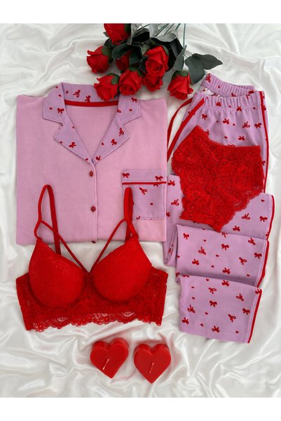 Lena Homewears Women's Ecru Waffle Premium Pajama Set with Innerwear