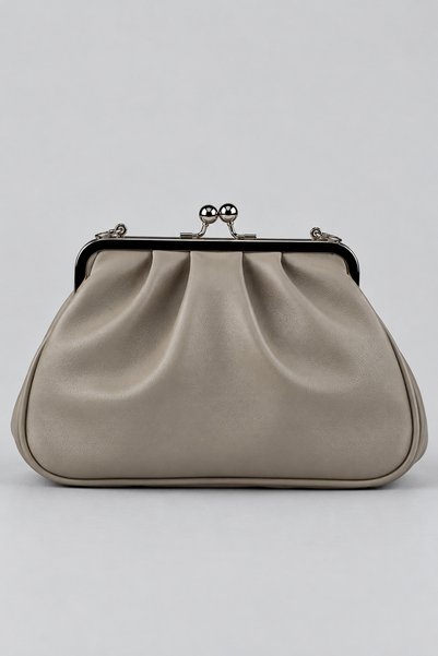 birizmoda Rosel Clutch Çanta - Vizon