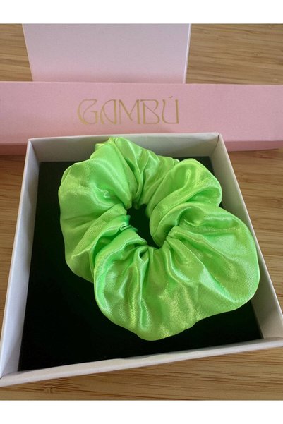 GAMBU مشبك ساتان ملون مضيء - أخضر
