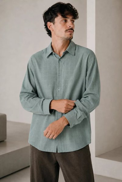 TOZLU Men's Long Sleeve Shirt