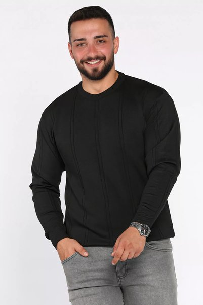 TOZLU Men's Crew Neck Knitwear Sweater