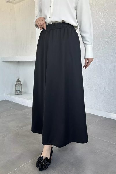 TOZLU تنورة نسائية بخصر مطاطي للحجاب