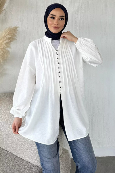 TOZLU Buttoned Hijab Tunic