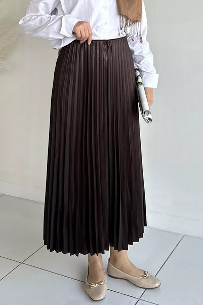 TOZLU Fusta hijab plisată cu talie elastică