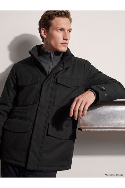 LC Waikiki Quality Parts from Çelebi Store Regular Fit Hooded Men's Puffer Coat