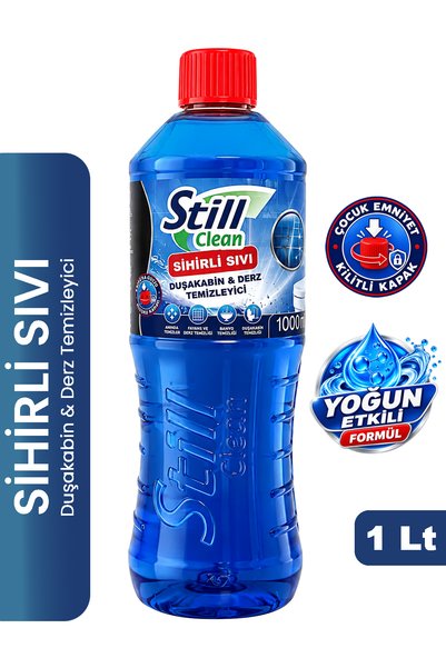 Still Derz ve Duşakabin Temizleyici - 1Lt Sihirli Sıvı Fayans Tuvalet Banyo T...