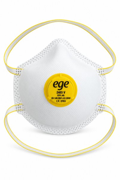 EGE MASKE EGE 2403 V FFP NR D VentilliToz ve Solunum Maskesi 10 Adet