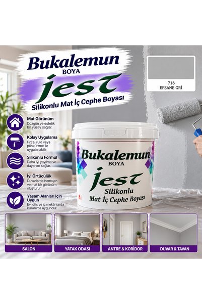 Bukalemun Jest Silikonlu Mat İç Cephe Boyası 1 Kg