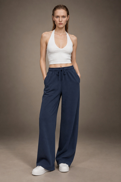 HAKKE Cepli Wide Leg Eşofman ALTI