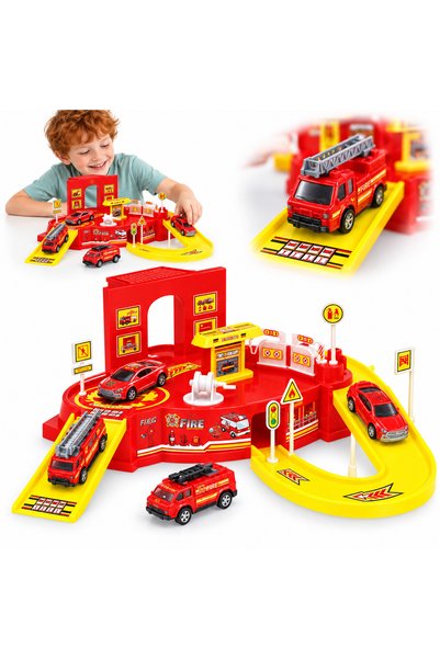 Maxx Whelels Set de joaca ANGMAD, Statie de pompieri