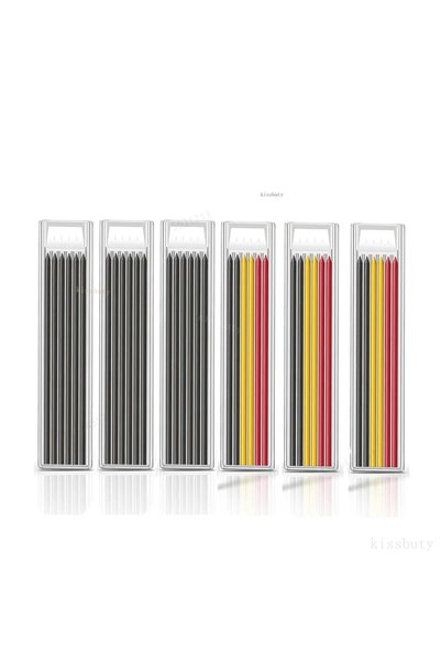 Choice 6 box-mix Refills Solid Carpenter Mechanical Pencil with Sharpener Woo...