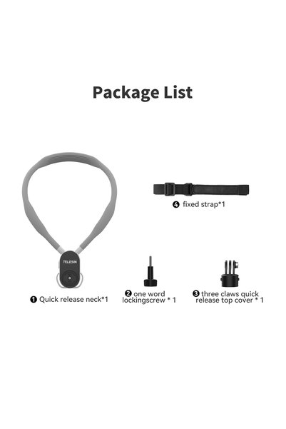 Choice No phone clip TELESIN Quick Release Silicone Neck Mount Magnetic Hold ...