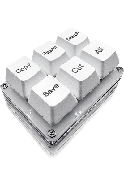 Choice WHITE 6Keys Copy Paste Search Save Cut Keyboard One Handed OSU Keypad ...