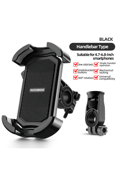Choice حامل هاتف للدراجات ROCKBROS HW-1281 مقاوم للصدمات بزاوية دوران 360 درج...