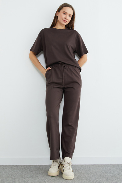 Fulla Moda Basic Short Sleeve Modal 2-Piece Set