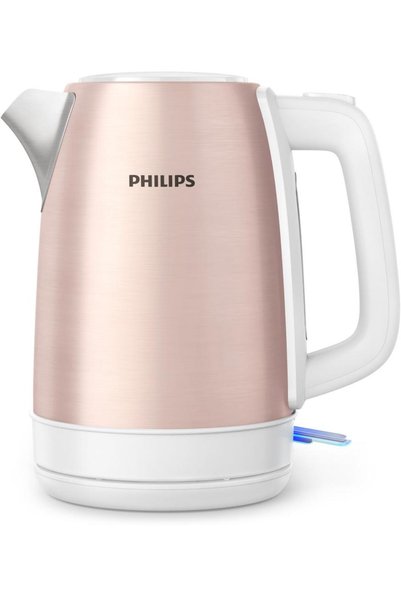 Philips غلاية كهربائية سعة 1.7 لتر، طراز HD9350/96، متينة، مع غطاء، من الفولا...