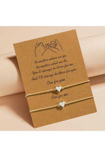 Choice NRXY-377-2 Two Card Pack with Multiple Color Available Copper Heart Ad...