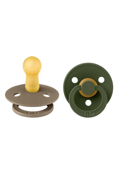 Bibs Colour Ikili Kauçuk Emzik-dark Oak/hunter Green 6-18 Ay