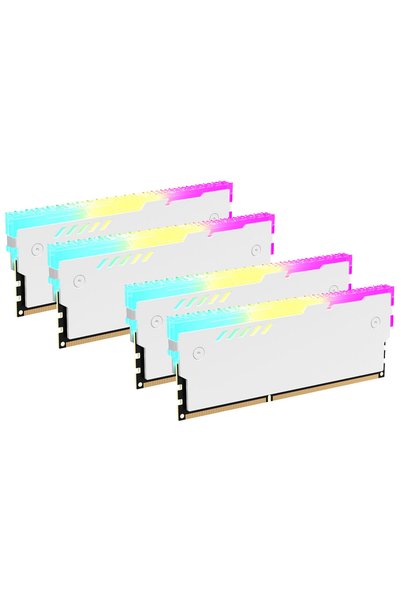 Choice1 RM-01 Wh 4pcs Teucer 5V 3Pin ARGB RAM Heatsink Aura Sync DDR4 DDR3 Me...