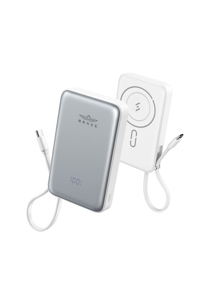 Brave Magpow 10000mAh Magnetic Wireless Power Bank, 15W Qi2 MagSafe, 20W PD B...