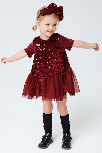Lia Lea Kız Bebek Kırmızı Elbise