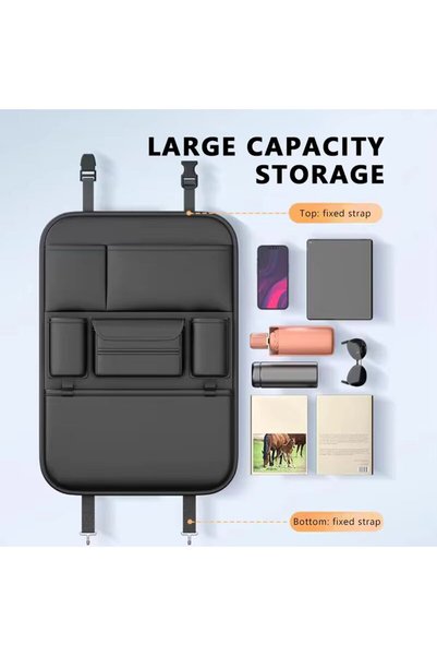 Choice 1 pc SEAMETAL 6-Pocket Car Seat Back Storage Bag Wear-Resistant Car Ba...