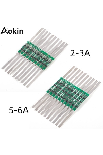 Choice 10pcs 5A-6A 3.7V 10PCS 1S 3.7V 3A/5-6A Li-ion BMS PCM Battery Protecti...