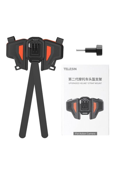 Choice Orange TELESIN Motorcycle Helmet Mount Strap Flodable Front Chin Mount...