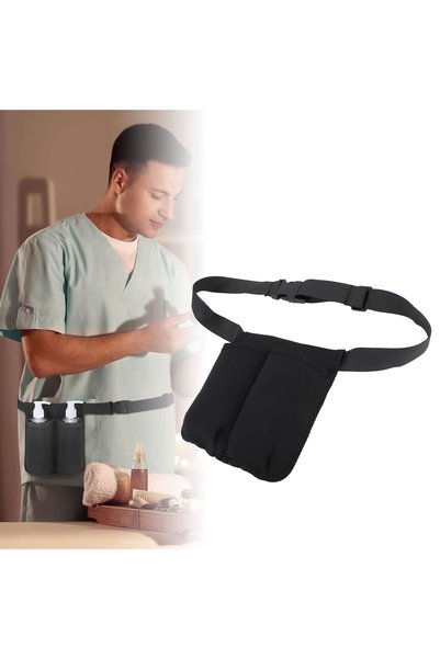 Choice Massage Waist Pouch Two Bottles Massage Bottle Bag Adjustable Belt Sup...