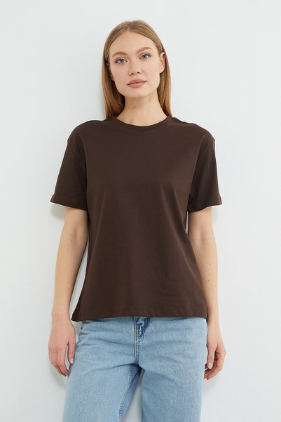 Fulla Moda Basic Crew Neck T-Shirt