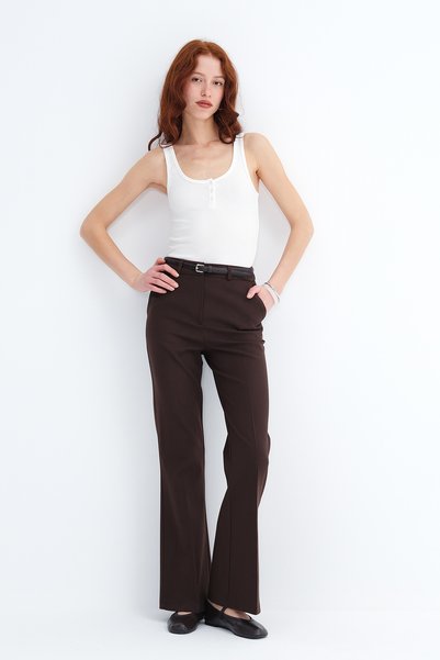 Addax Pachet de curea pantaloni evazat PN01061