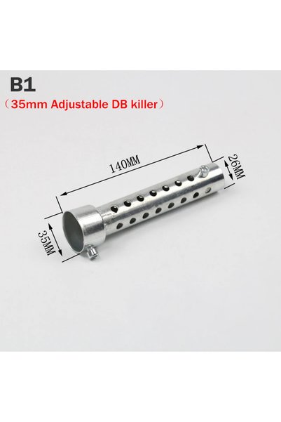Choice5 B1 Universal Motorcycle 35mm 42mm 45mm 48mm 60mm DB Killer Exhaust Ca...