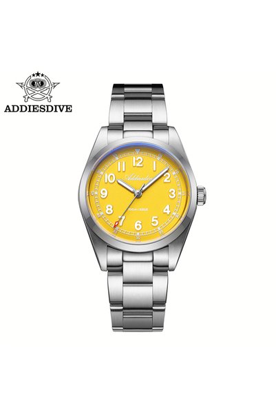 Choice3 YELLOW ADDIESDIVE 2026 New Men's Luxury Quartz Watch 100m Water Resis...