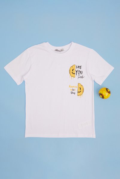 Fulla Moda Like You Cool Text Printed Boy's T-Shirt
