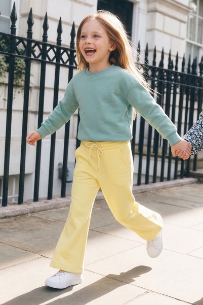 Fulla Moda 3 Thread Palazzo Girls' Sweatpants