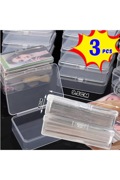 Choice 3 PCS 3/5/10Pcs Plastic Boxes Playing Cards Container Storage Case Pac...