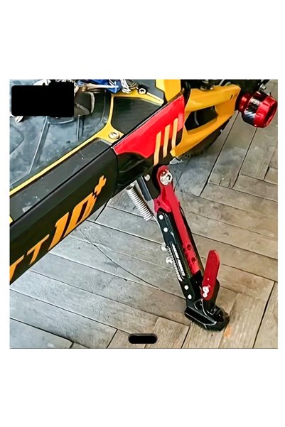 SARİSSA BİSİKLET Elektirikli Scooter Park Ayağı 10 inç, Ayarlı, Robot,Kırmızı...