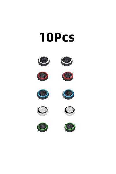 Choice colorful 10PCS Non-slip Silicone Analog Joystick Thumbstick Thumb Stic...