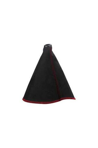 Choice4 Black JDM Style Canvas Universal Shift Lever Knob Boot Cover Racing S...