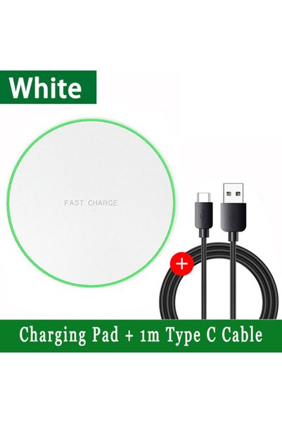 Choice White 100W Fast Wireless Charger Mobile Phone Chargers Pad Stand For i...