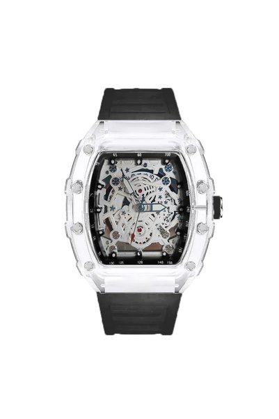 choice2 Black Men Watch Sports Personality Trend Quartz Wristwatch Transparen...