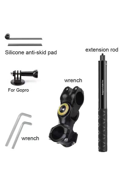 Choice D-28T Motorcycle Bike Selfie Stick for INSTA360 X2/X3 Handlebar Mount ...