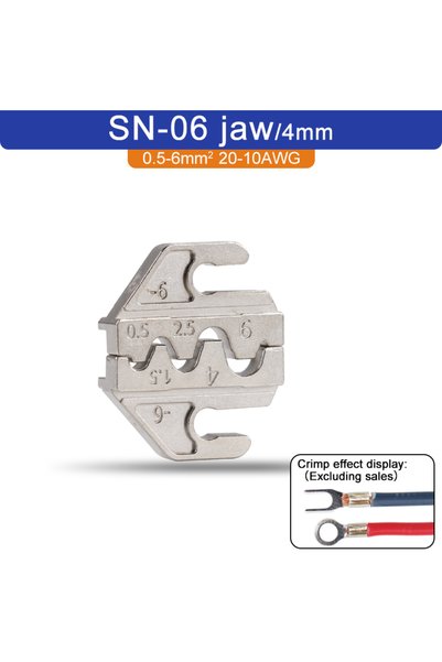 Choice4 SN-06 jaw 1 pcs SN Crimping Pliers Jaw(Width 4mm/Pliers 190mm) Powder...