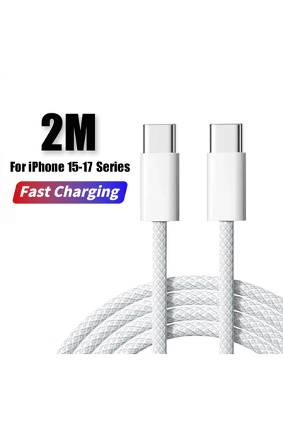 Choice C To C Cable 2M PD 40W Phone Fast Charger For iPhone 17 16 15 14 13 12...