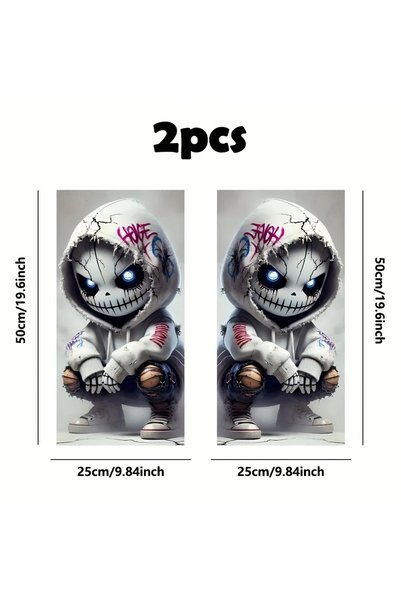 Choice 2pcs 2-Piece waterproof and sun-resistant car B-pillar sticker durable...