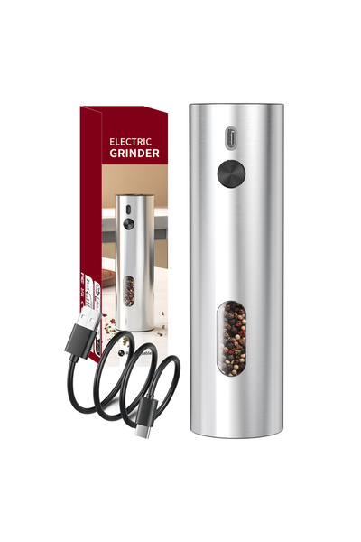 Choice3 مطحنة فلفل أوتوماتيكية قابلة لإعادة الشحن عبر USB KYMQ-67A، مطحنة ملح...