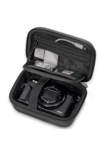 Choice1 Black Hard Shell Digital Camera Case for Canon G7X Mark III Mark II, ...