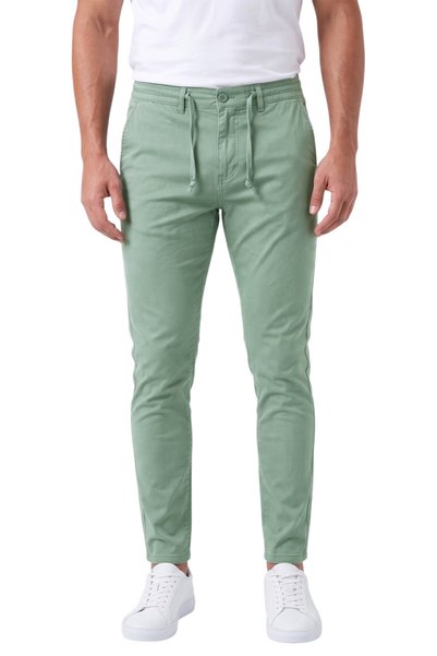 DeepSEA Erkek Slim Fit Likralı Yeşil Jogger Pantolon – Beli Lastikli İpli Esnek Spor Pantolon 2700523