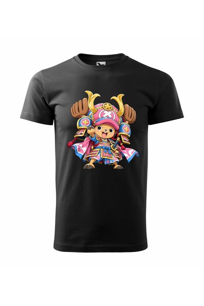 Malfini Tricou personalizat "One Piece – Chopper #2", Negru, Barbat, Bumbac 1...