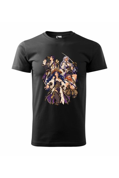 Malfini Tricou personalizat "One Piece – Piratii #6", Negru, Barbat, Bumbac 1...